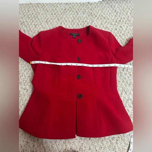 Ann Taylor Red Mini Pencil Skirt for Work SET size 2P - Picture 7 of 8
